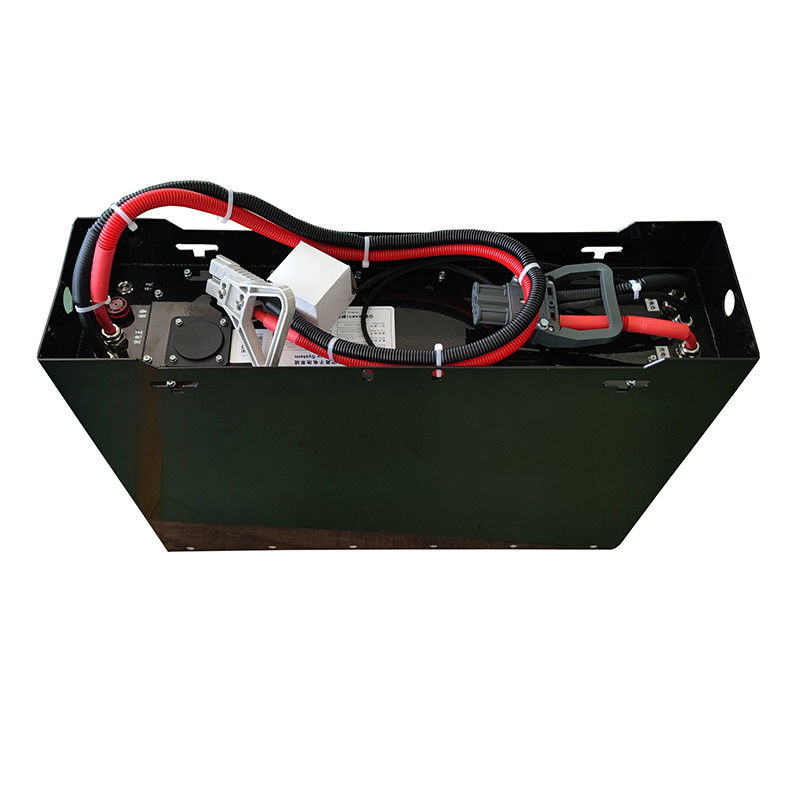 25.6V फोर्कलिफ्ट लिथियम बैटरी के साथ और 650 * 175 * 550 मिमी आयाम फोर्कलिफ्ट के लिए