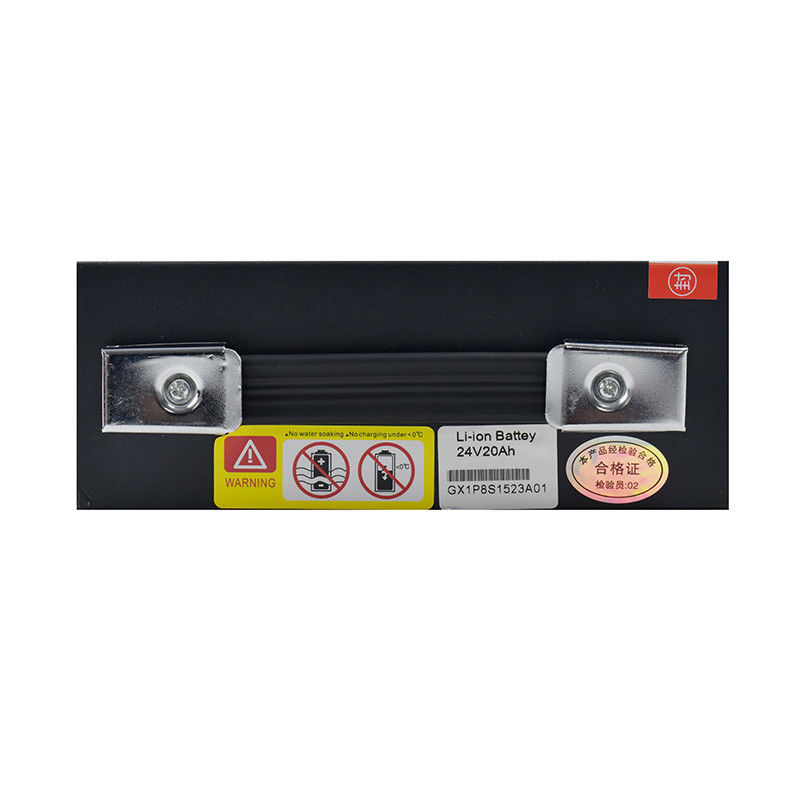 ब्लैक पैलेट ट्रक बैटरी 24V 20AH क्षमता 197*74*260mm डिस्चार्ज समय 2-3 घंटे